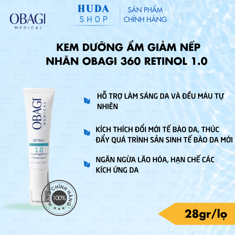 Kem Dưỡng Ẩm & Giảm Nếp Nhăn Obagi Retinol 1.0 28g