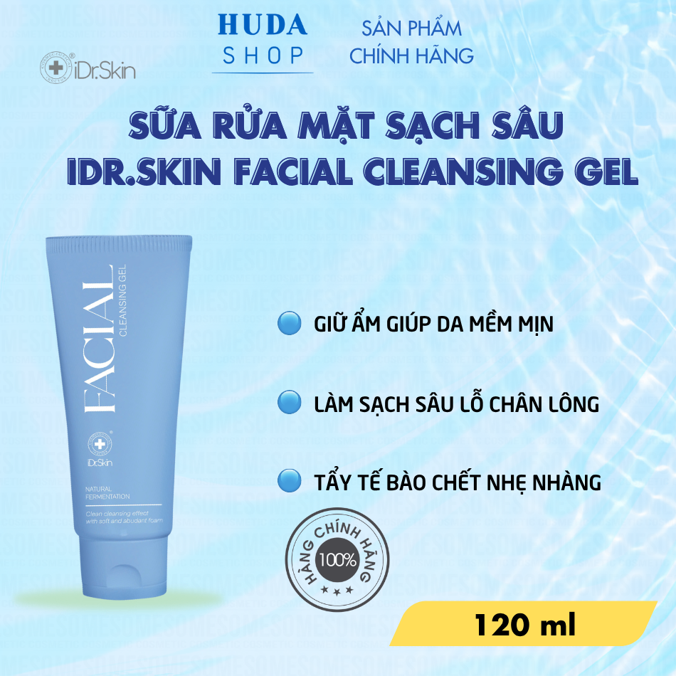 Sữa rửa mặt loại bỏ dầu Idr.Skin Facial Cleansing Gel