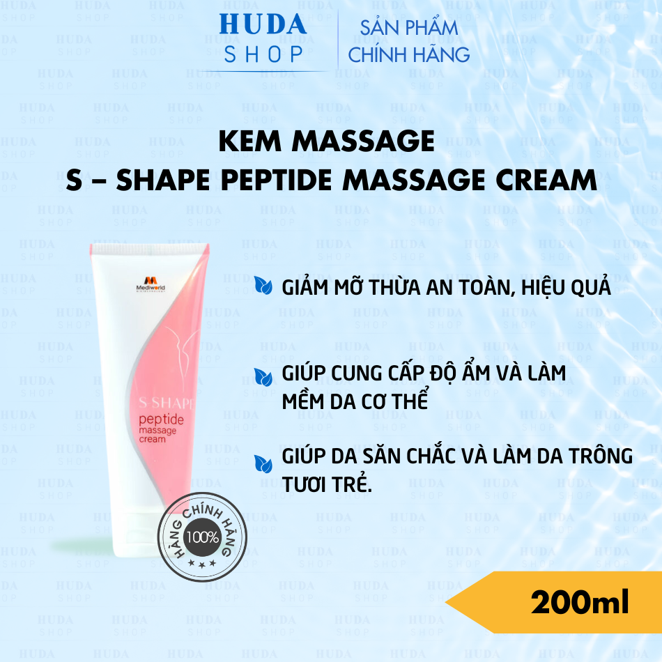 Kem massage giảm mỡ S – Shape Peptide Massage Cream