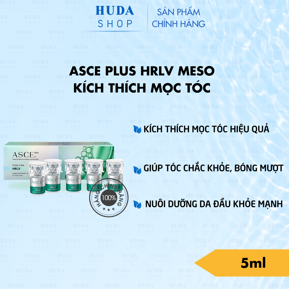 ASCE Plus HRLV – Giải Pháp Exosome Chăm Sóc Chuyên Nghiệp Cho Tóc & Da Đầu