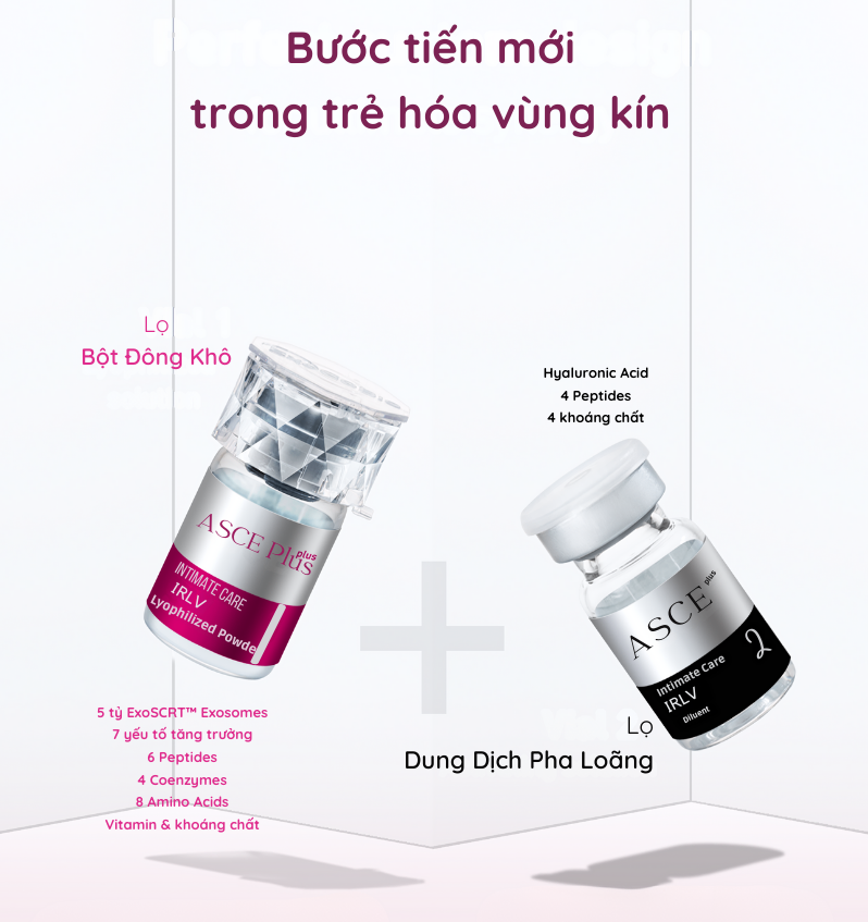ASCE Plus IRLV – Trẻ Hóa & Khôi Phục Sức Khỏe Vùng Kín