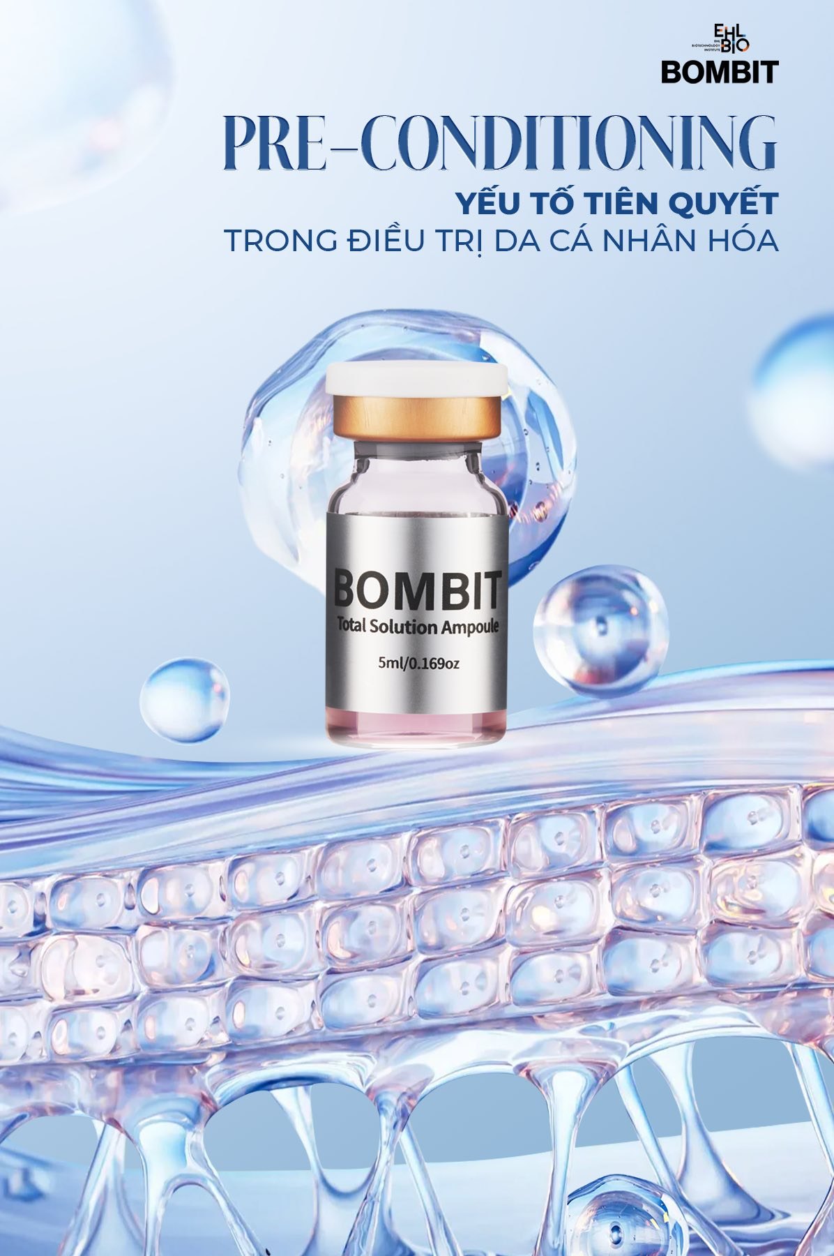 BOMBIT TOTAL SOLUTION AMPOULE TÁI TẠO DA TỔN THƯƠNG