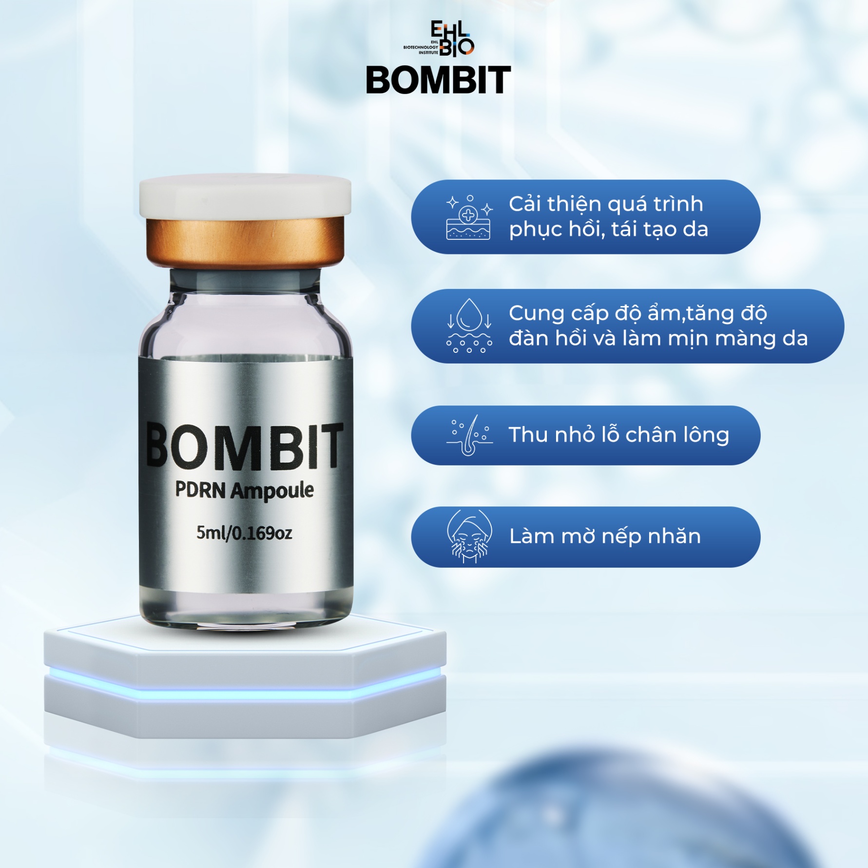 BOMBIT PDRN Meso trẻ hóa da từ tế bào gốc cá hồi