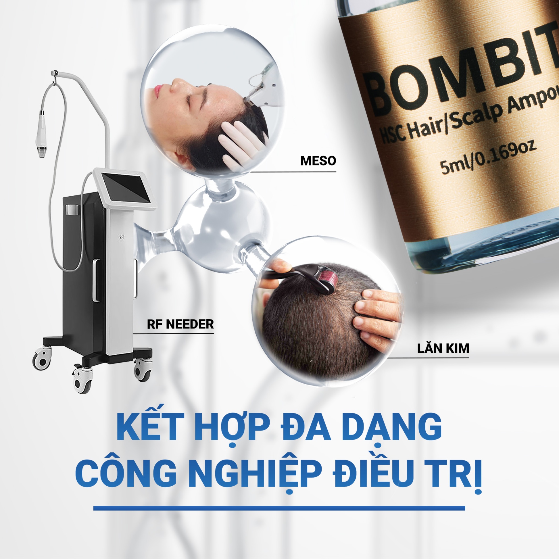 Bombit Hair Meso MSC Exosome hổ trợ mọc tóc, giảm rụng tóc