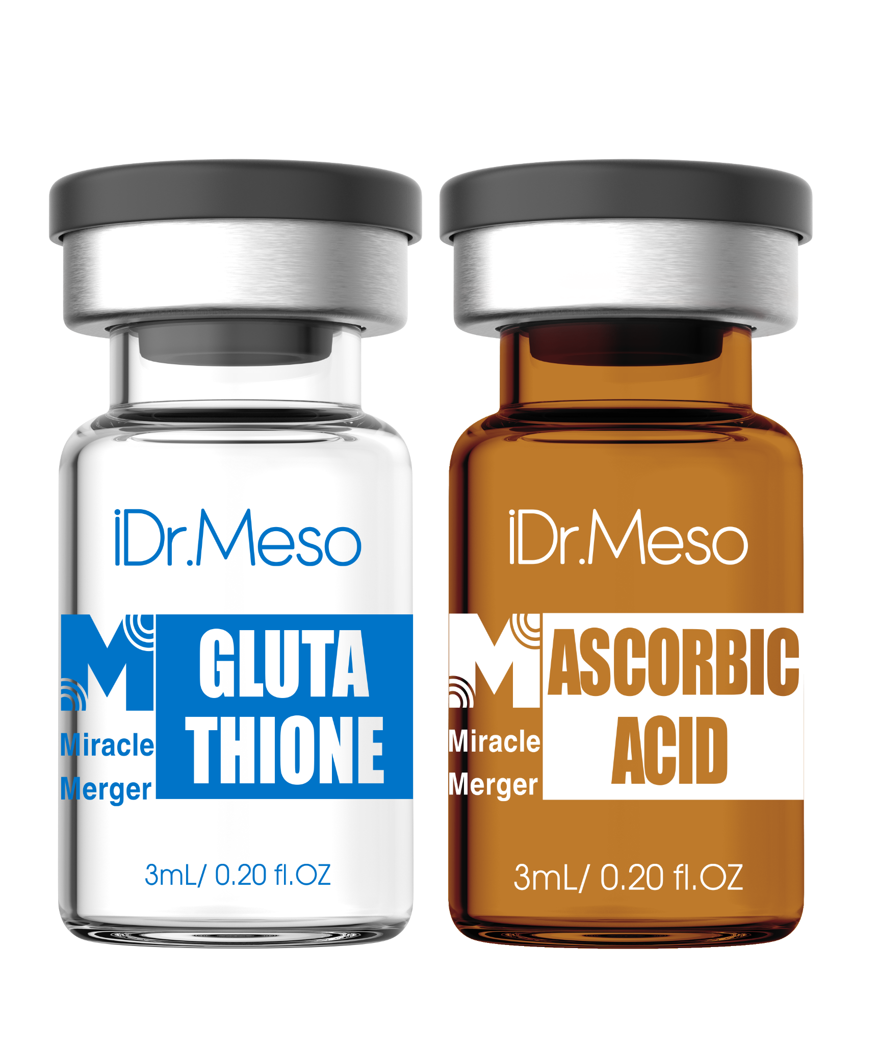 Combo meso Idr.Skin vitamin C 20% và Glutathion trắng sáng da