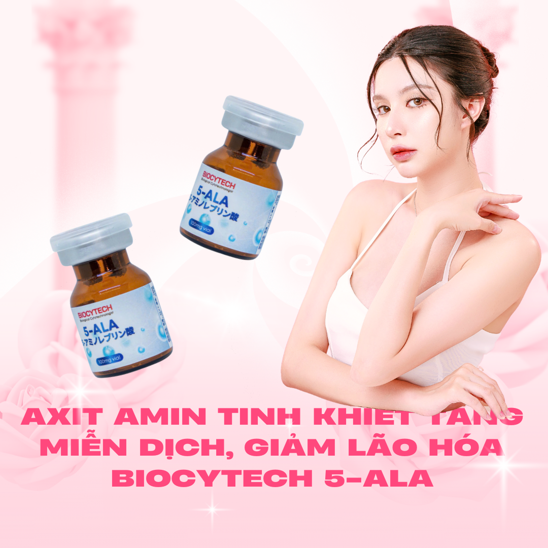 Axit amin tinh khiết tăng miễn dịch, giảm lão hóa Biocytech 5-ALA