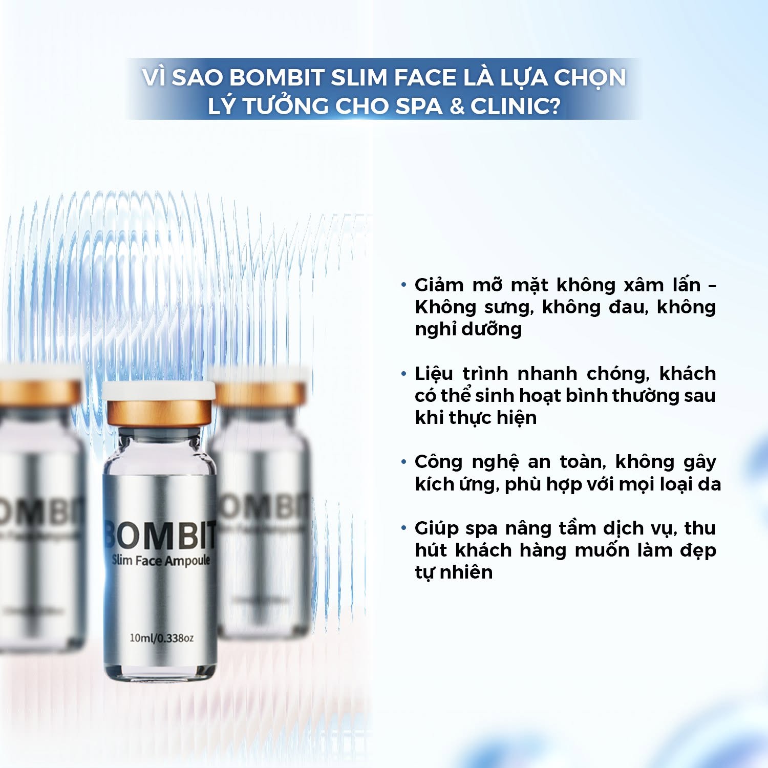 BOMBIT Slim Face thon gọn mặt, tan mỡ má, nọng cằm