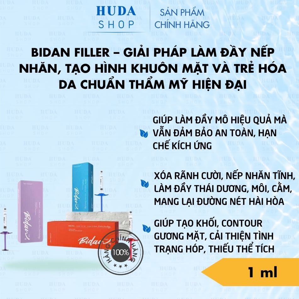 Bidan Filler – Giải Pháp Làm Đầy Nếp Nhăn, Tạo Hình Khuôn Mặt Và Trẻ Hóa Da Chuẩn Thẩm Mỹ Hiện Đại