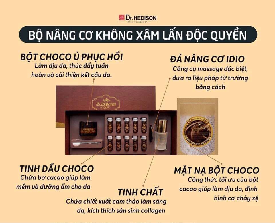 Bộ Sản Phẩm Choco Therapy IDIO Dr.Hedison | Liệu Pháp Nâng Cơ Không Xâm Lấn, Trẻ Hóa Da