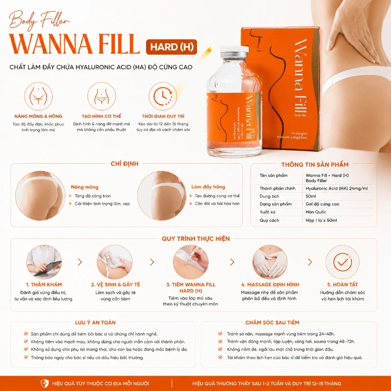 Chất Làm Đầy Body Wanna Fill Hard H Chính Hãng