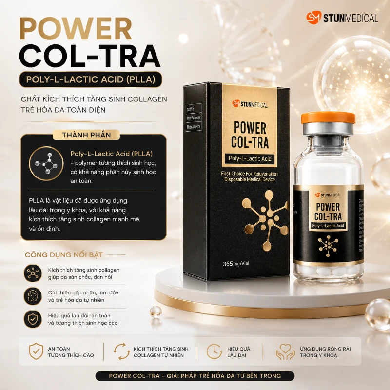 Bột chỉ tăng sinh, làm đầy PLLA Power Col-Tra