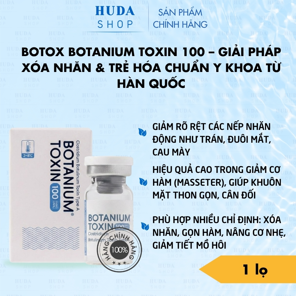 Botox Botanium Toxin 100 – Giải Pháp Xóa Nhăn & Trẻ Hóa Chuẩn Y Khoa Từ Hàn Quốc