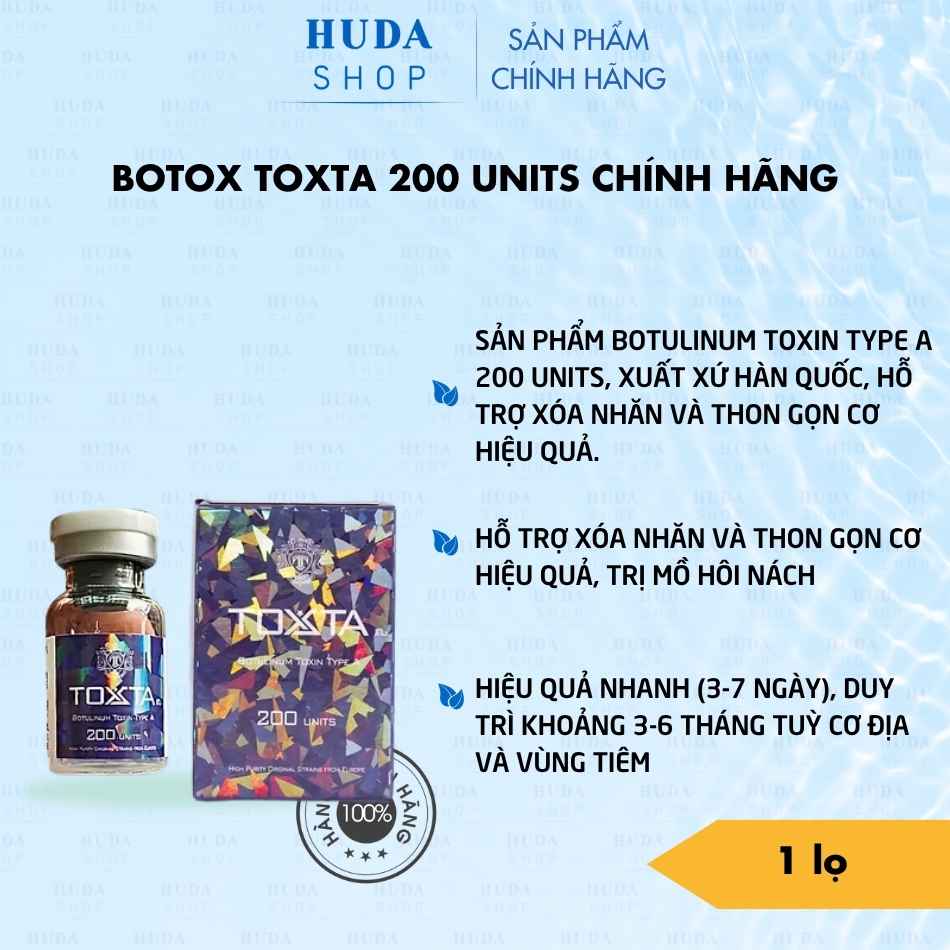 Botox Toxta 200 Units Chính Hãng