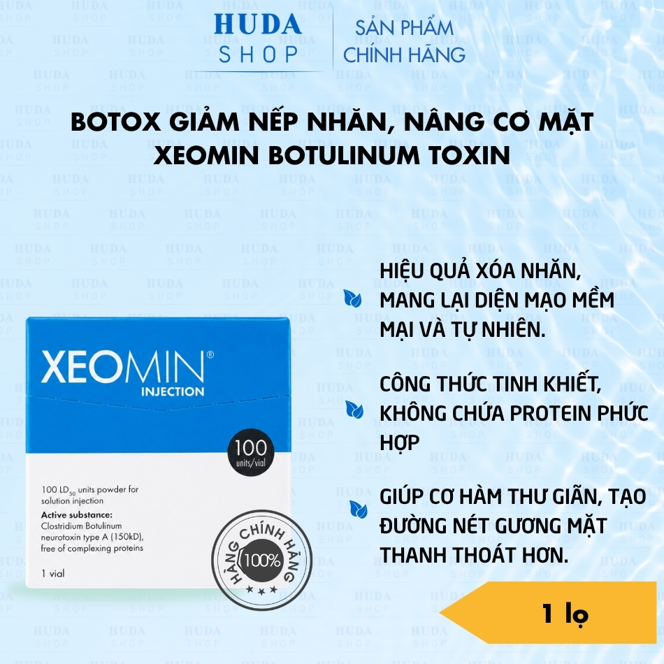 Botox giảm nếp nhăn, nâng cơ mặt XEOMIN BOTULINUM TOXIN