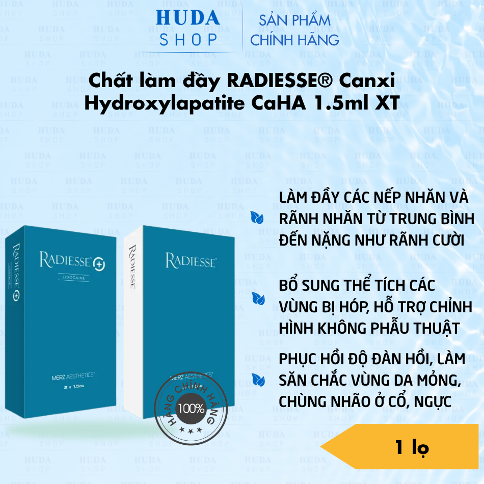 Chất làm đầy RADIESSE® Canxi Hydroxylapatite CaHA 1.5ml XT