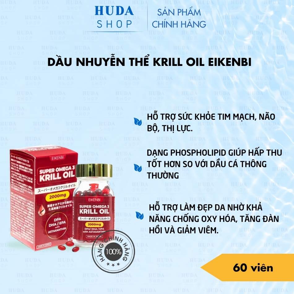 Dầu nhuyễn thể Krill Oil Eikenbi