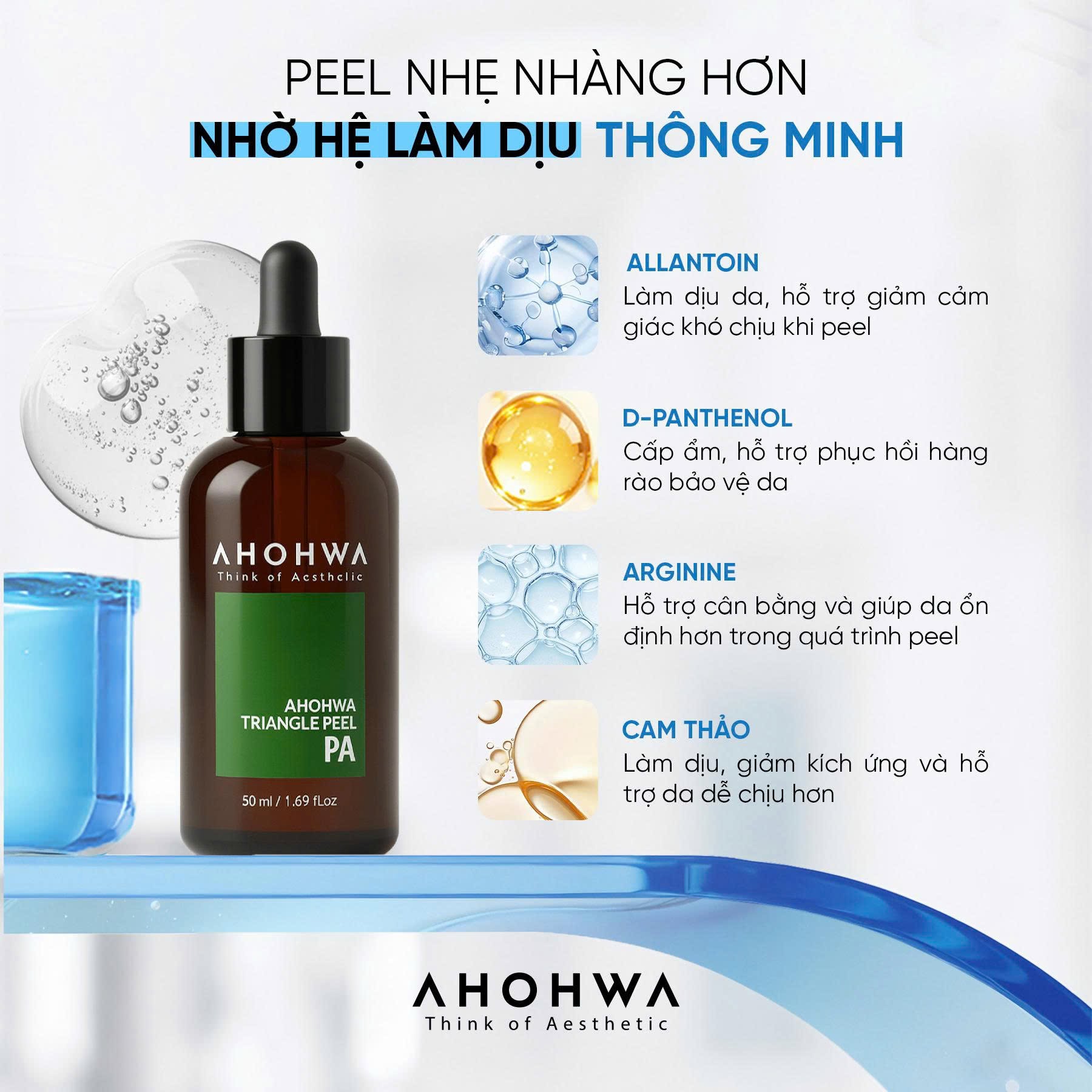Dung dịch peel dành cho mọi loại da Ahohwa Triangle Peel Pa