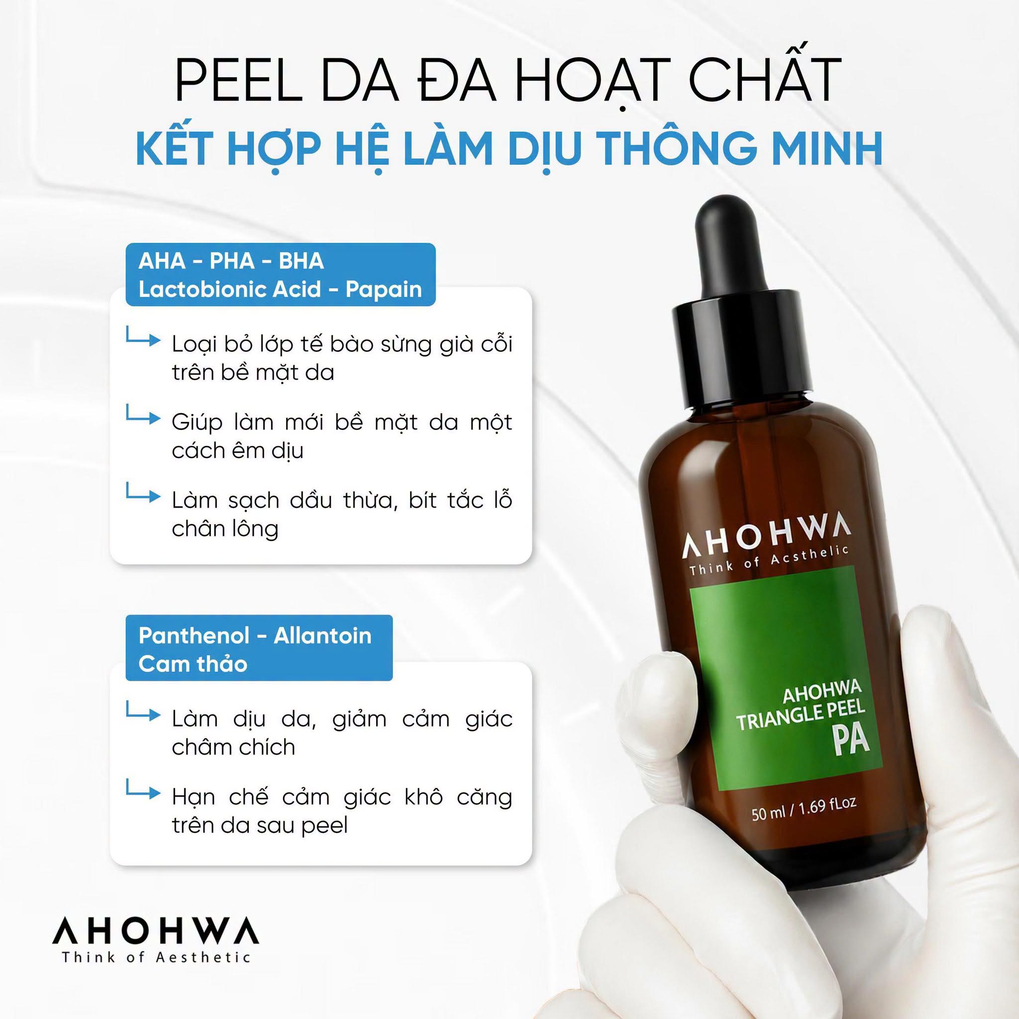 Dung dịch peel dành cho mọi loại da Ahohwa Triangle Peel Pa