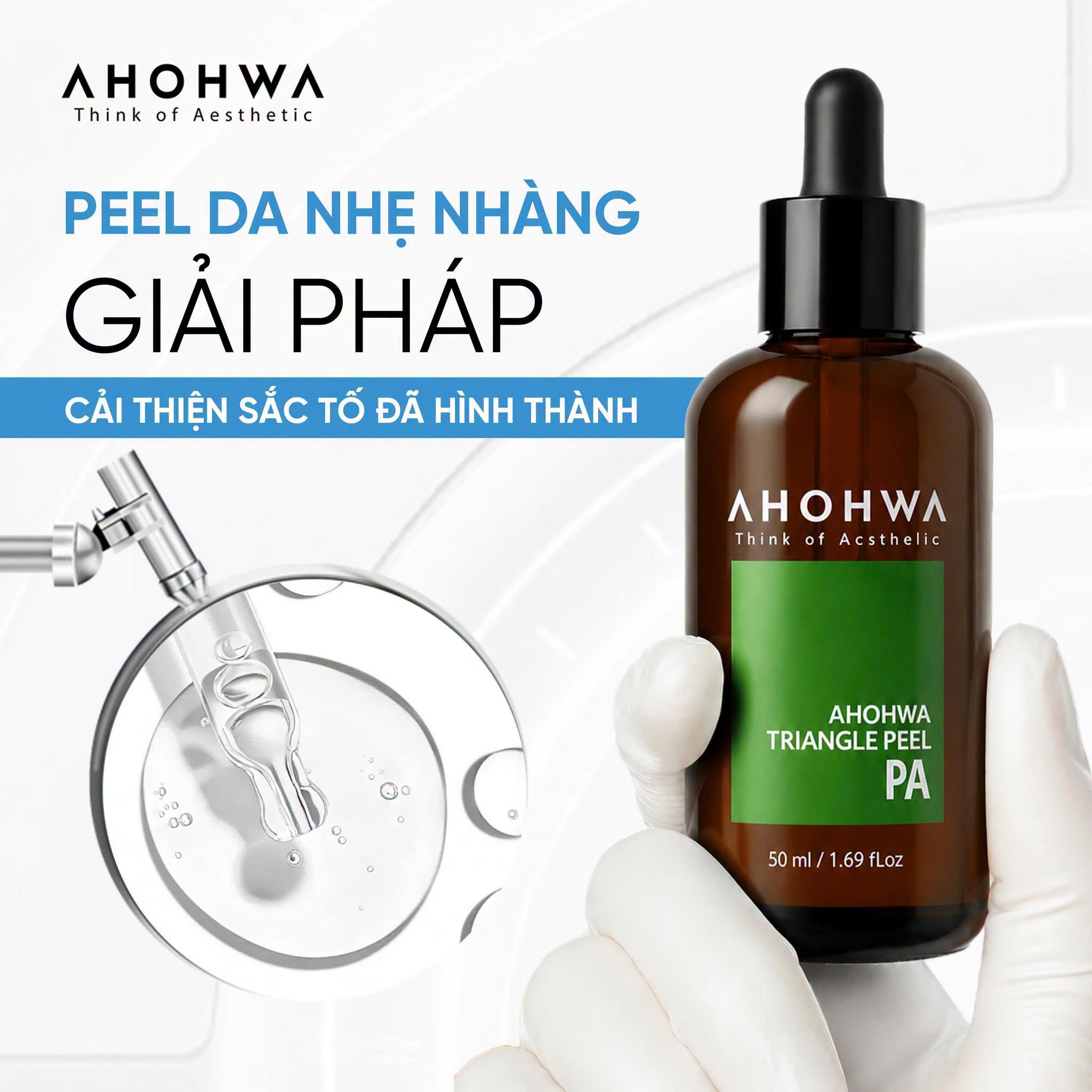 Dung dịch peel dành cho mọi loại da Ahohwa Triangle Peel Pa