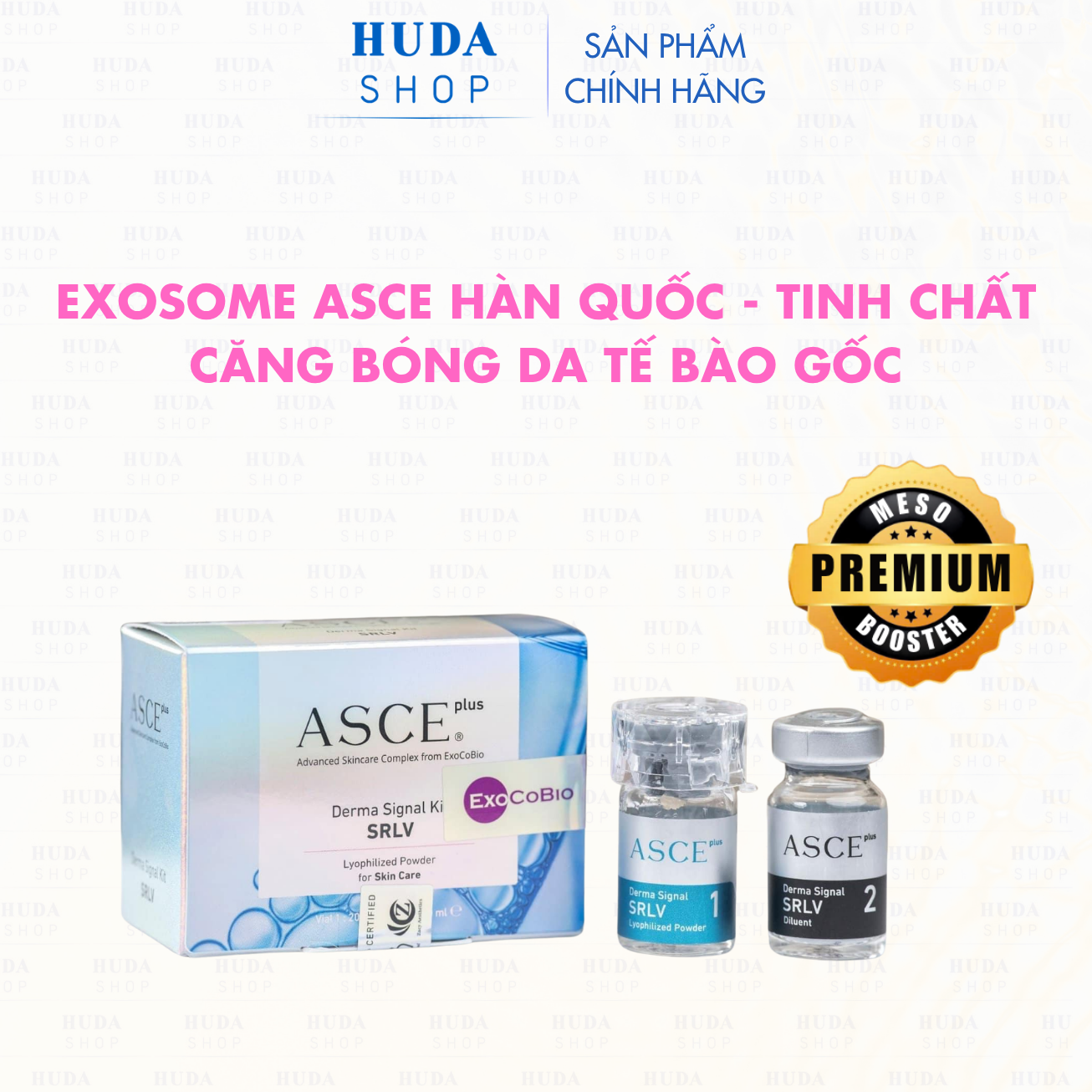 Cấy căng bóng Exosome Asce Hàn Quốc - Tinh chất căng bóng da tế bào gốc