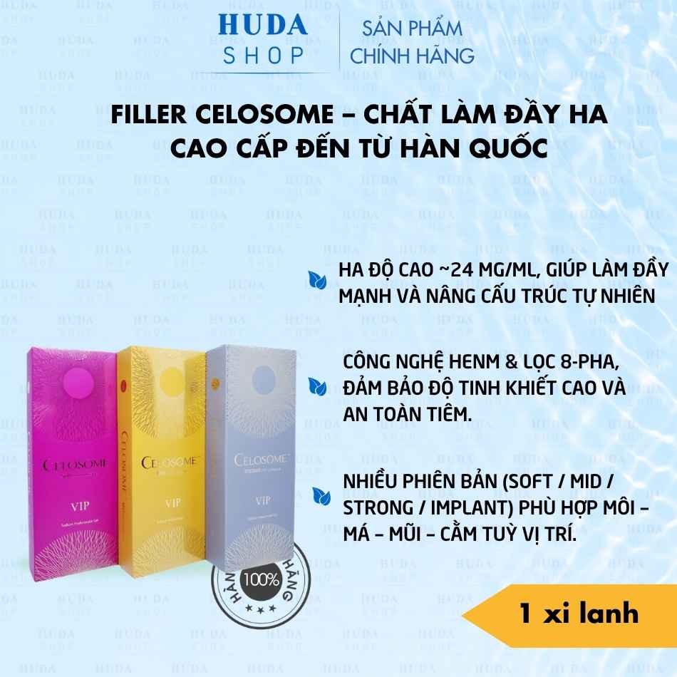 Filler Celosome – Chất Làm Đầy HA Cao Cấp Đến Từ Hàn Quốc