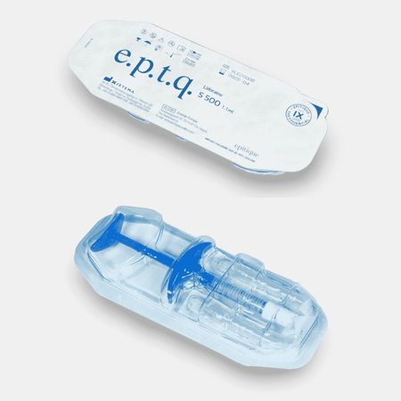 Filler EPTQ S500 (Cứng): Tiêm tạo hình cho Mũi, Cằm, Tiêm làm đầy các vùng rãnh sâu.