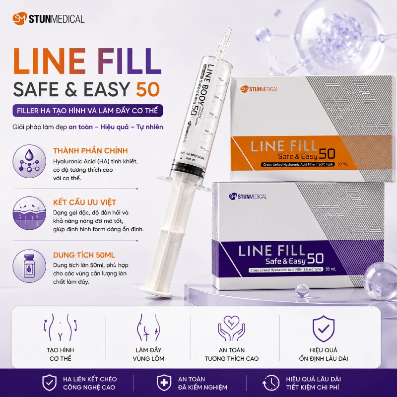 Chất Làm Đầy Line Body Safe & Easy 50ml – Tạo Hình Và Làm Đầy Cơ Thể