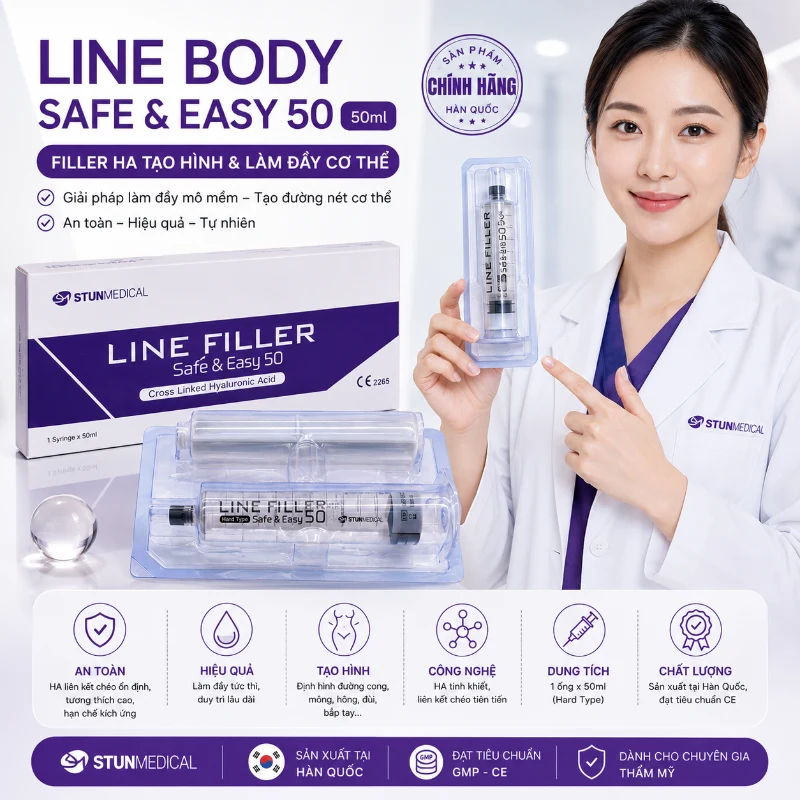 Chất Làm Đầy Line Body Safe & Easy 50ml – Tạo Hình Và Làm Đầy Cơ Thể