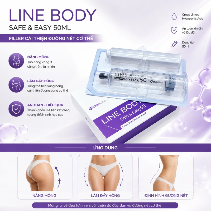 Chất Làm Đầy Line Body Safe & Easy 50ml – Tạo Hình Và Làm Đầy Cơ Thể