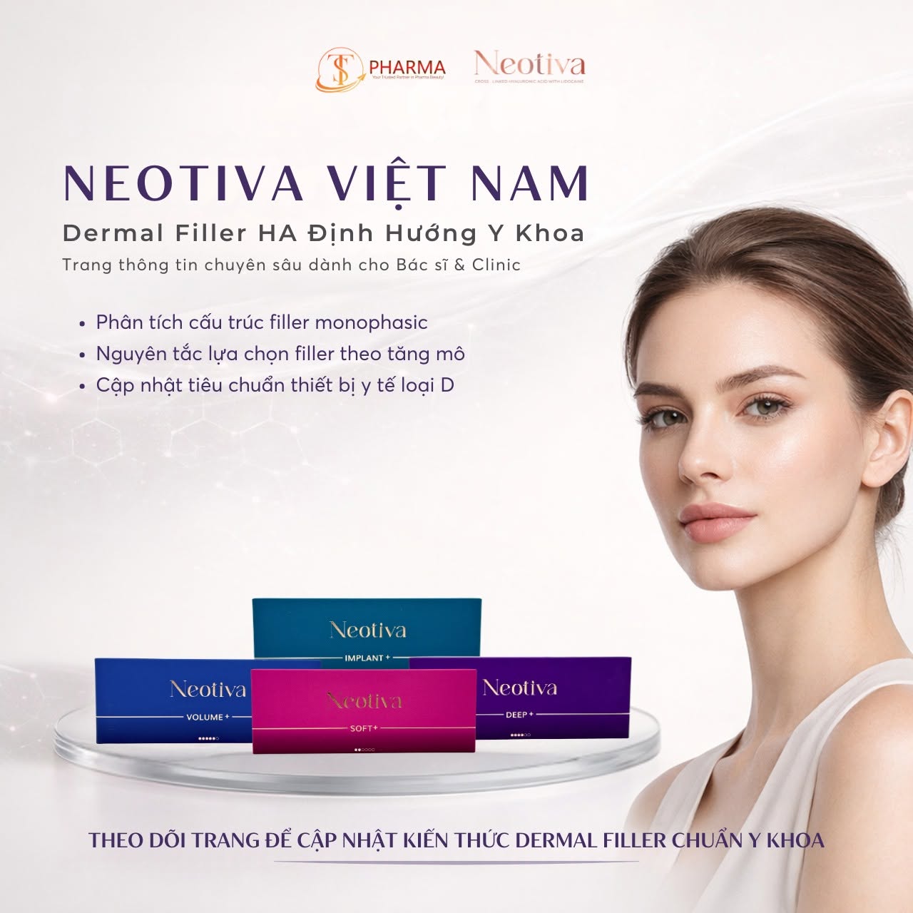 Filler Neotiva Hàn Quốc - 4 Dòng HA Filler Chính Hãng Soft+, Deep+, Volume+, Implant+