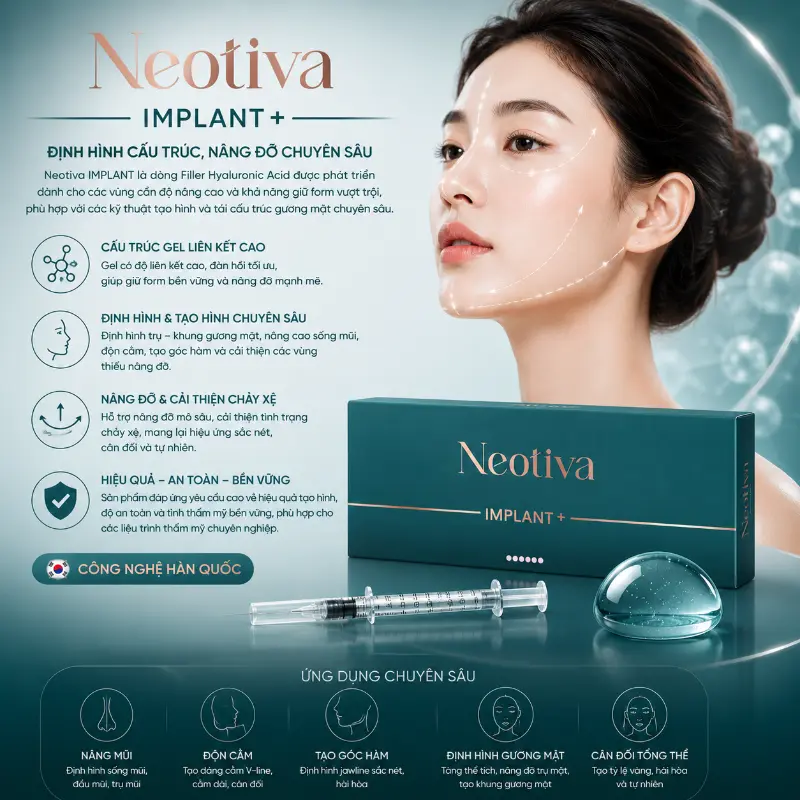 Chất Làm Đầy HA Neotiva Implant+ Hàn Quốc Chính Hãng