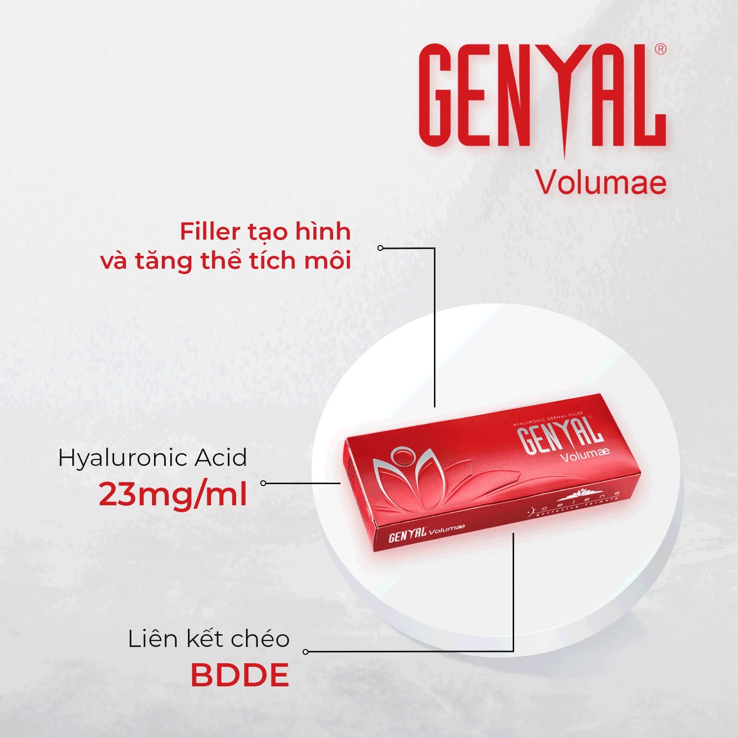 Chất Làm Đầy HA Genyal Volumae 1ml Hỗ Trợ Tạo Hình Khuôn Mặt & Cải Thiện Thể Tích Môi