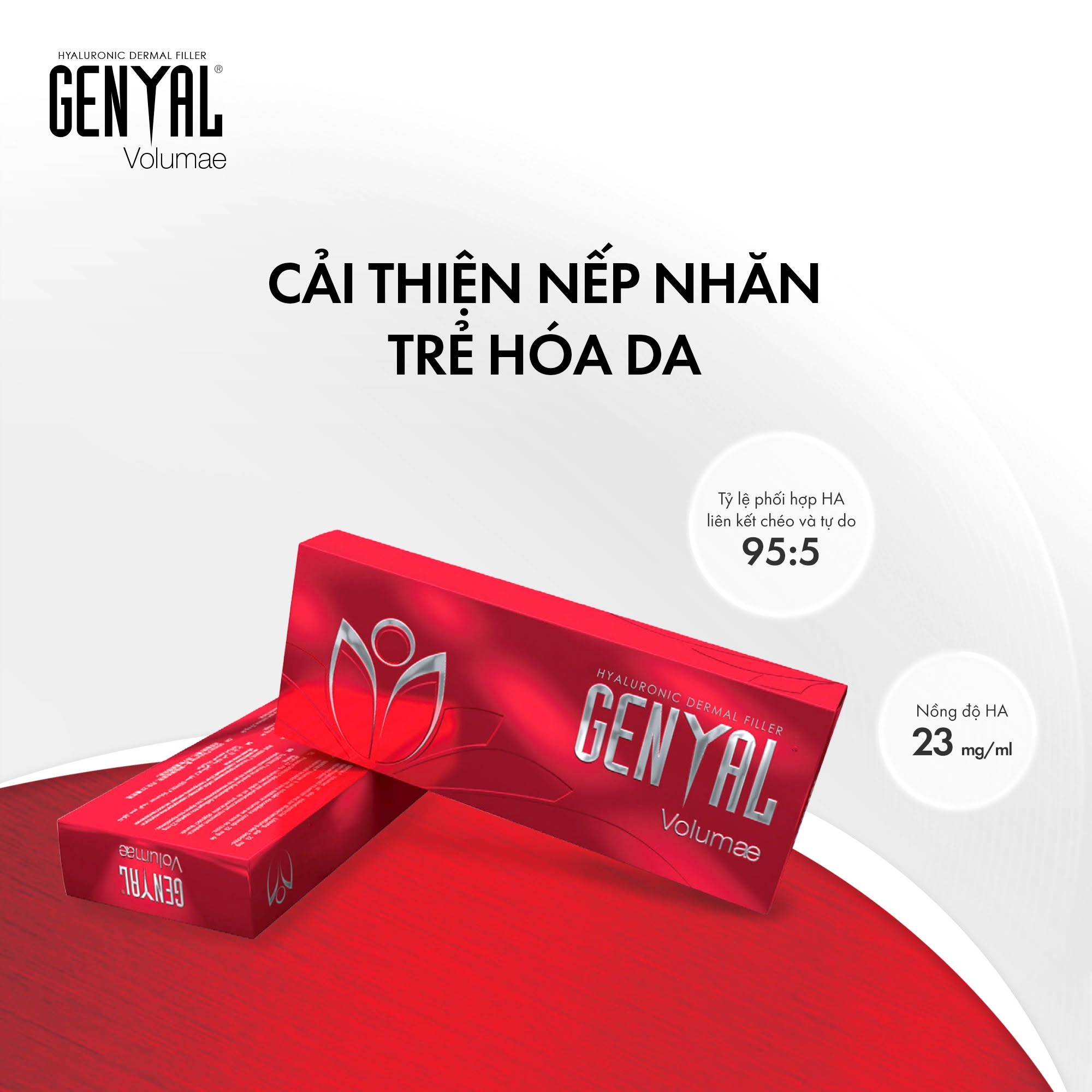Chất Làm Đầy HA Genyal Volumae 1ml Hỗ Trợ Tạo Hình Khuôn Mặt & Cải Thiện Thể Tích Môi