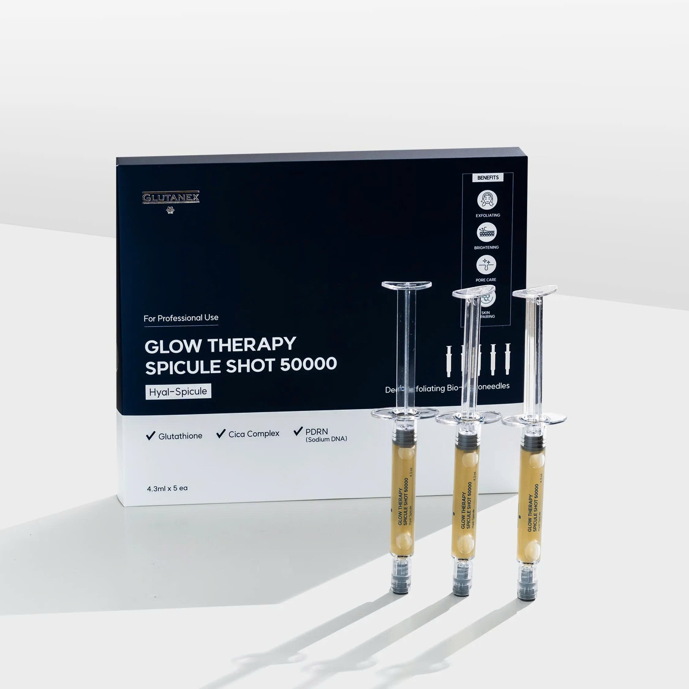 Glutanex Glow Therapy Spicule Shot 50000 – Tinh Chất Vi Kim Tái Tạo Da Chuyên Sâu