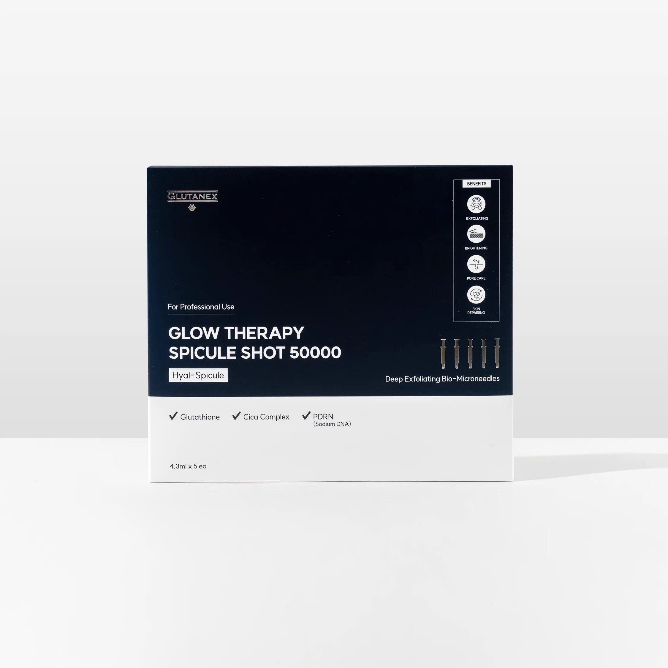 Glutanex Glow Therapy Spicule Shot 50000 – Tinh Chất Vi Kim Tái Tạo Da Chuyên Sâu