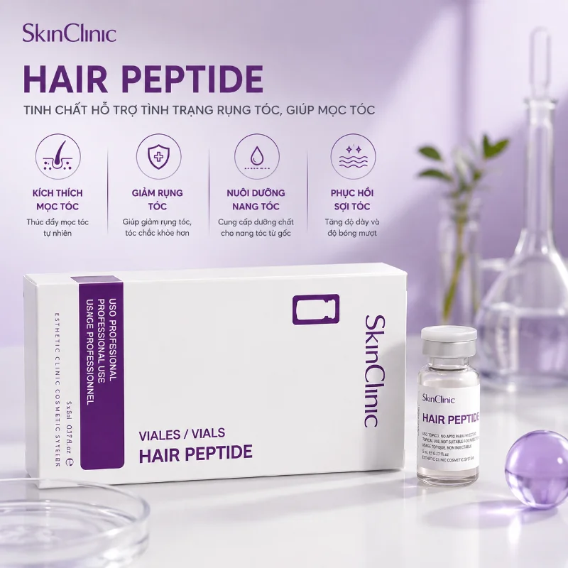 Tinh chất hỗ trợ giảm rụng tóc, kích thích mọc tóc Hair Peptide Meso SkinClinic