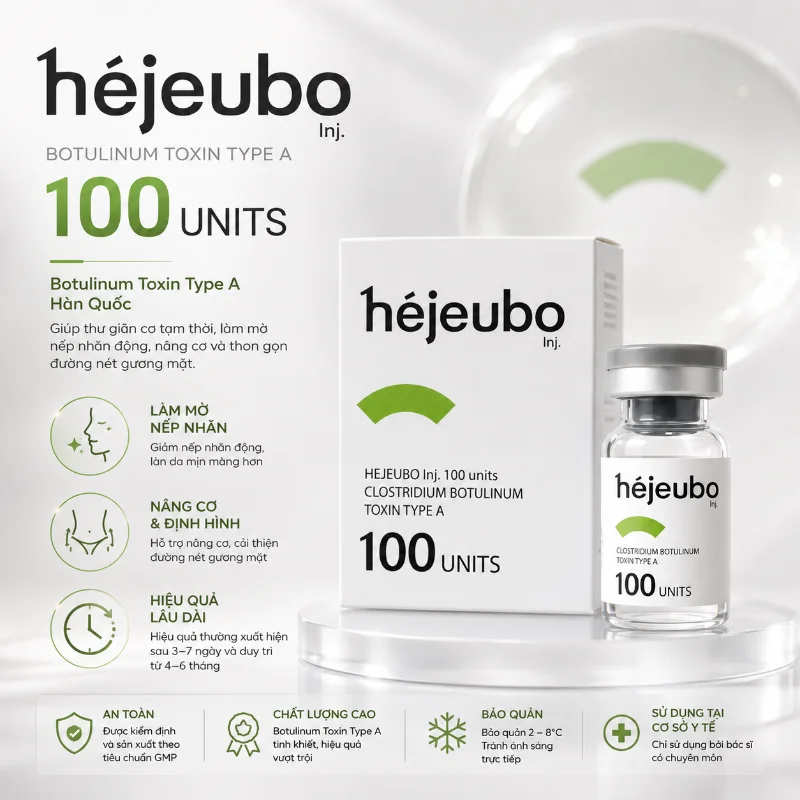 Hejeubo Botulinum Toxin 100U Chính Hãng - Botulinum Toxin Type A Hàn Quốc