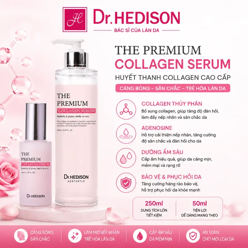 Huyết Thanh Collagen Cao Cấp The Premium Collagen Serum Dr.Hedison