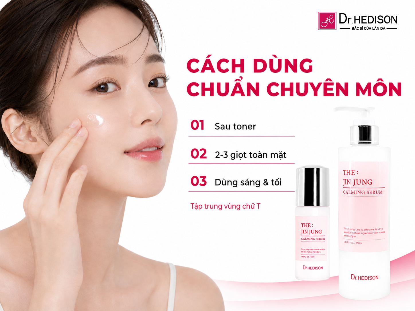 Huyết thanh kìm dầu The: Jin Jung Calming Serum (50ml-250ml)