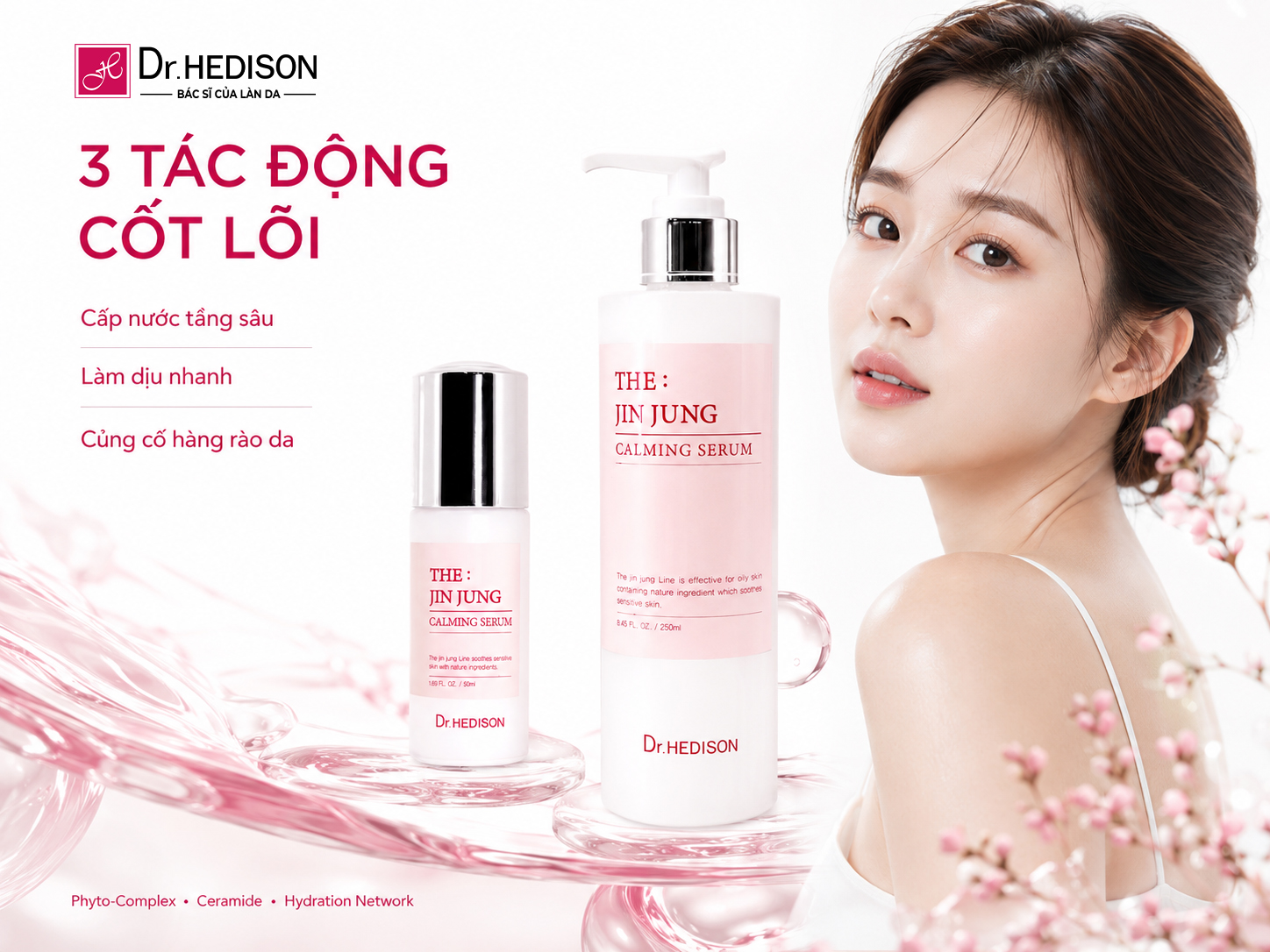 Huyết thanh kìm dầu The: Jin Jung Calming Serum (50ml-250ml)