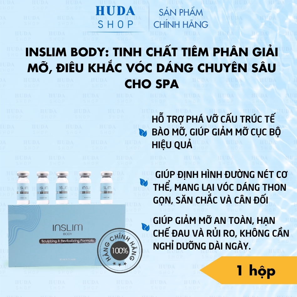 InSlim Body: Tinh Chất Tiêm Phân Giải Mỡ, Điêu Khắc Vóc Dáng Chuyên Sâu Cho Spa