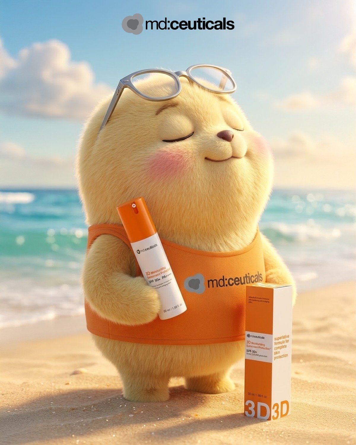 Kem Chống Nắng 3D Moisturizing Sunscreen Protection SPF50+ MD:Ceuticals