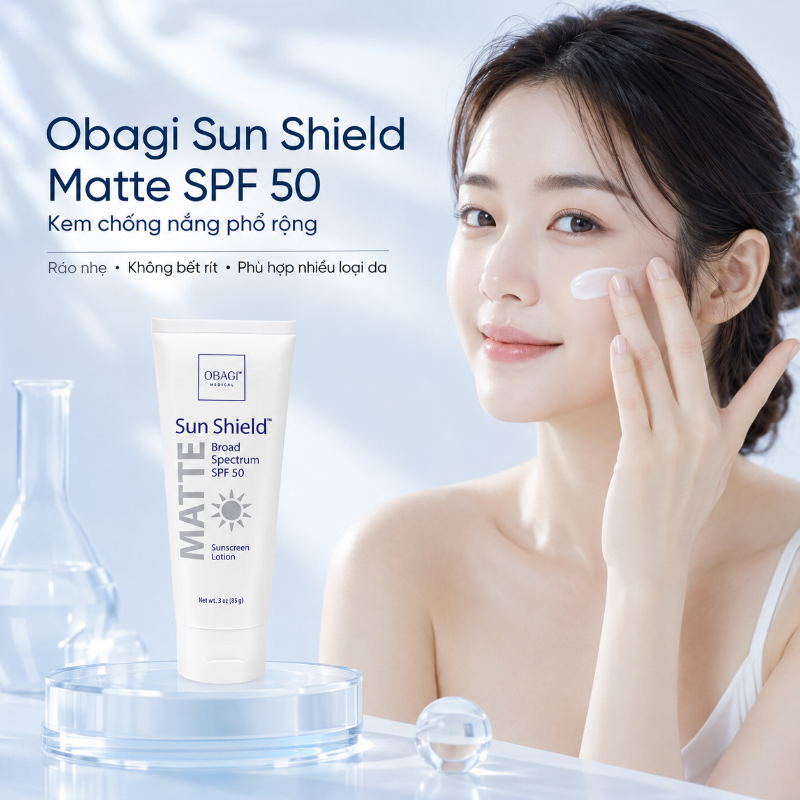 Kem Chống Nắng Phổ Rộng Bảo Vệ Da Toàn Diện Obagi Sun Shield Matte Broad Spectrum SPF 50