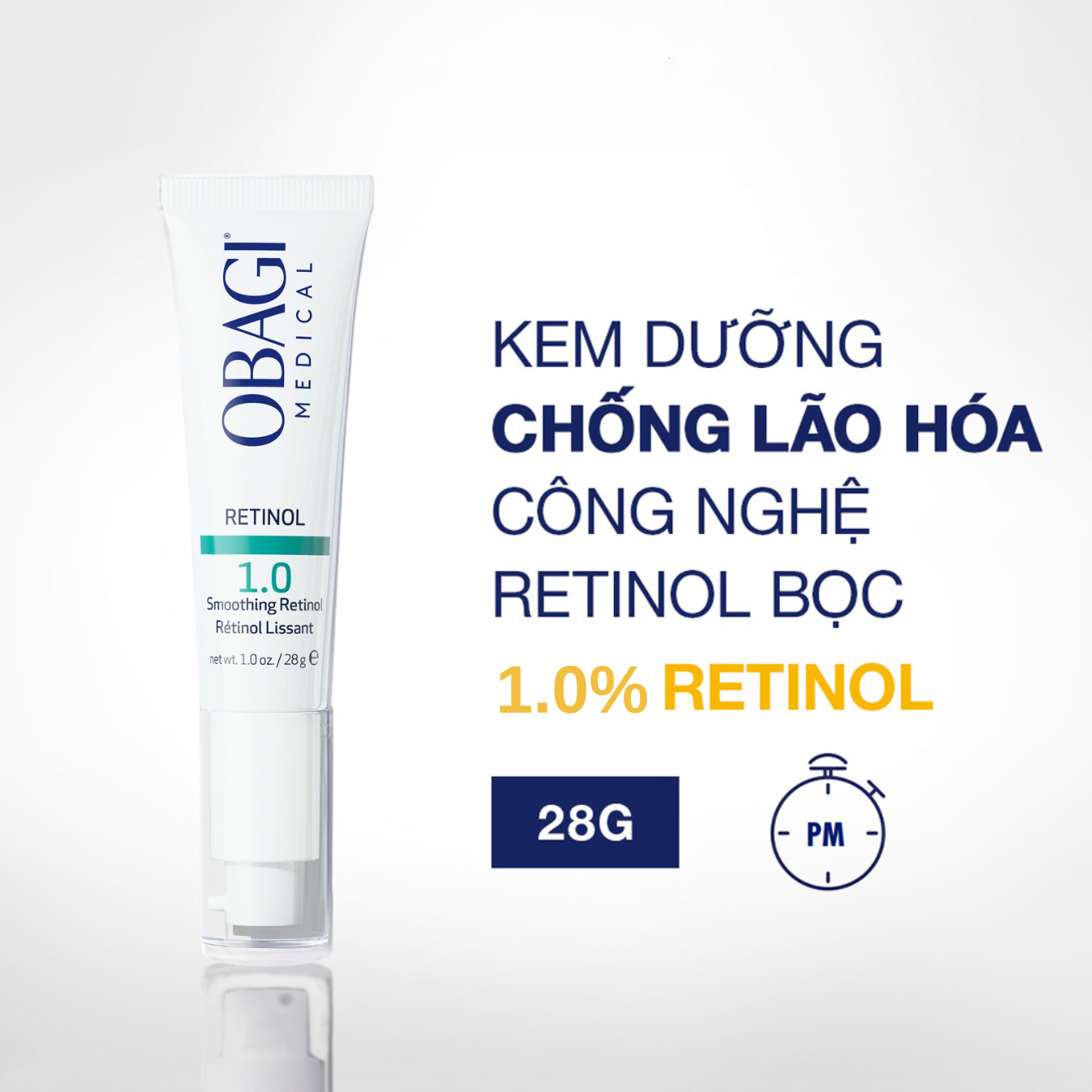 Kem Dưỡng Ẩm & Giảm Nếp Nhăn Obagi Retinol 1.0 28g