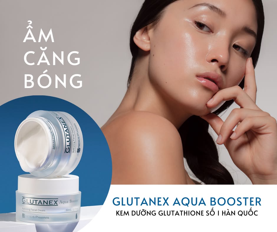 Kem Dưỡng Ẩm Glutanex Aqua Booster 50ml: Cấp Nước & Dưỡng Sáng