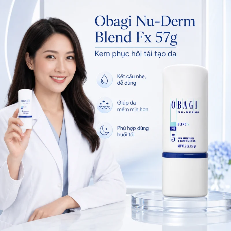 Kem Phục Hồi Dưỡng Sáng Da, Giảm Nám & Đều Màu Da Obagi Nu-Derm Blend Fx 57g