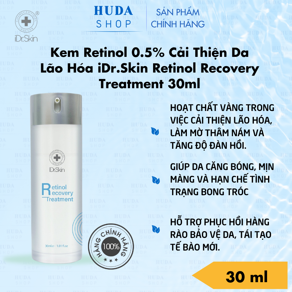 Kem Retinol 0.5% Cải Thiện Da Lão Hóa iDr.Skin Retinol Recovery Treatment 30ml