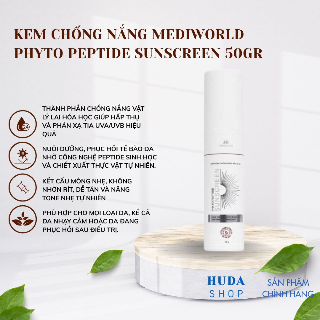 Kem chống nắng MEDIWORLD PHYTO PEPTIDE SUNSCREEN 50gr