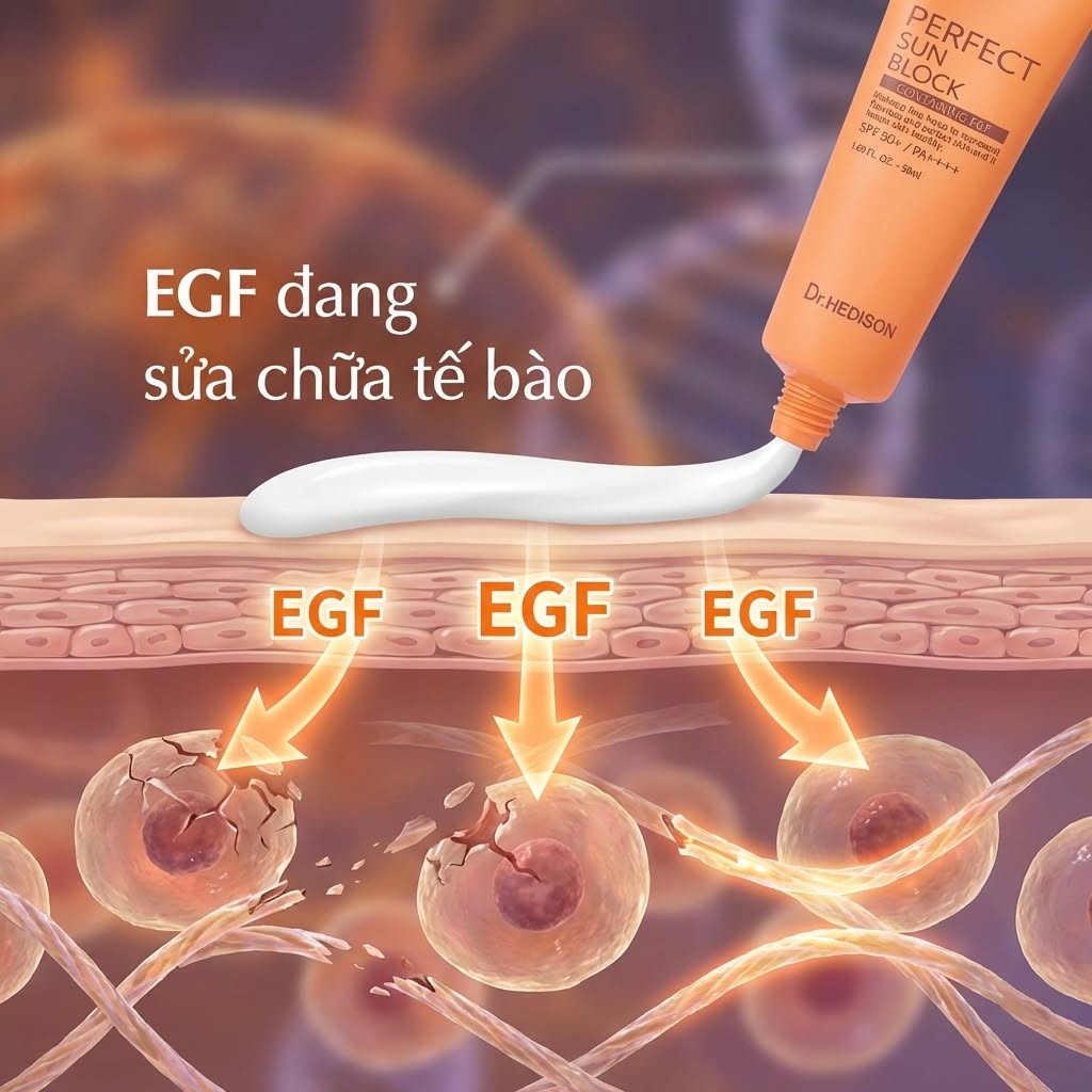 Kem chống nắng không trôi Perfect Sun Block 50ml Dr.Hedison 50ml