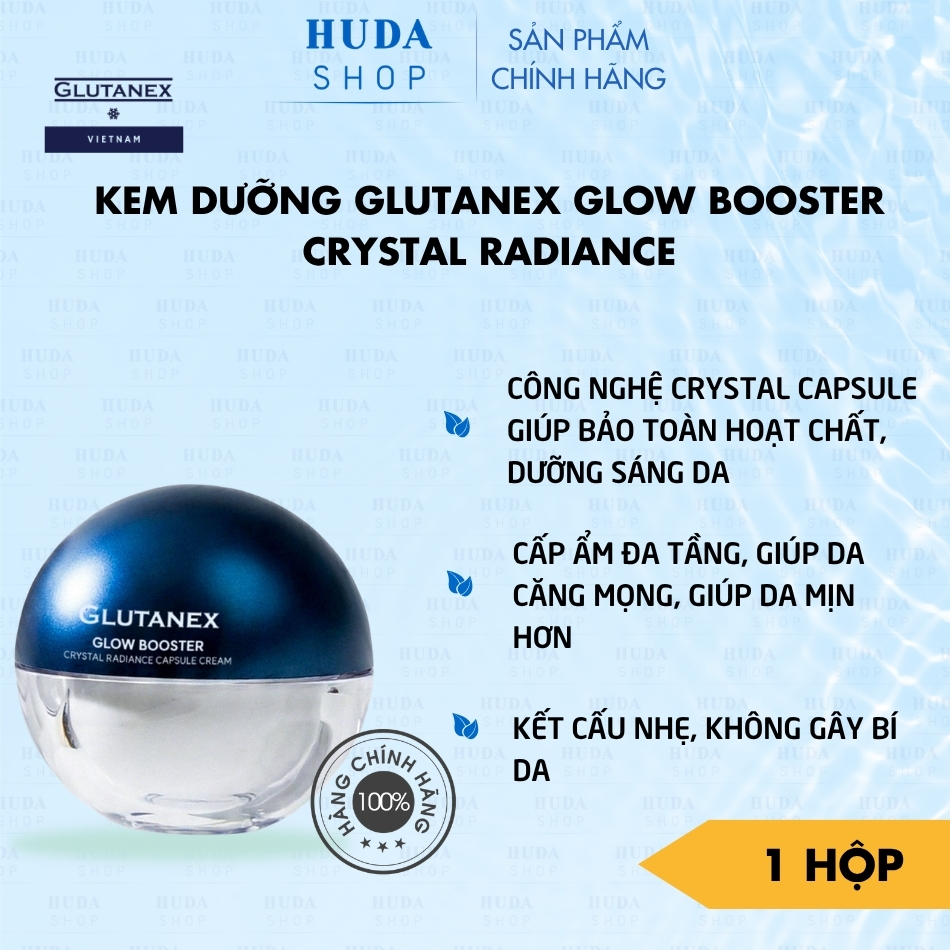 Kem dưỡng Glutanex Glow Booster Crystal Radiance